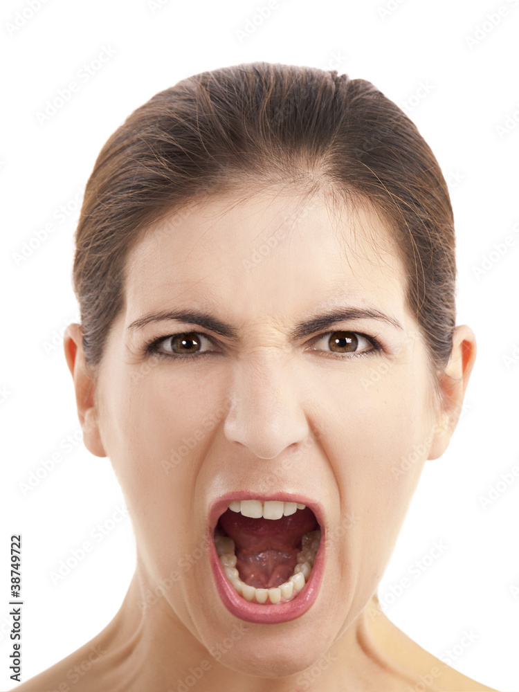 Shouting expression Shouting expression
