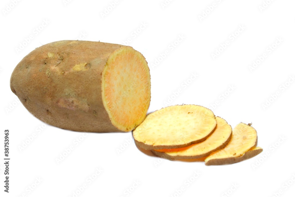 sweet potato / Süßkartoffel angeschnitten sweet potato / Süßkartoffel angeschnitten