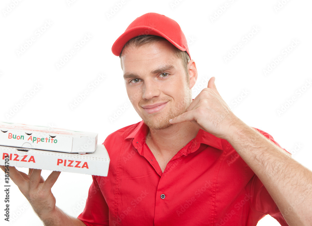 pizza boy StockFoto Adobe Stock