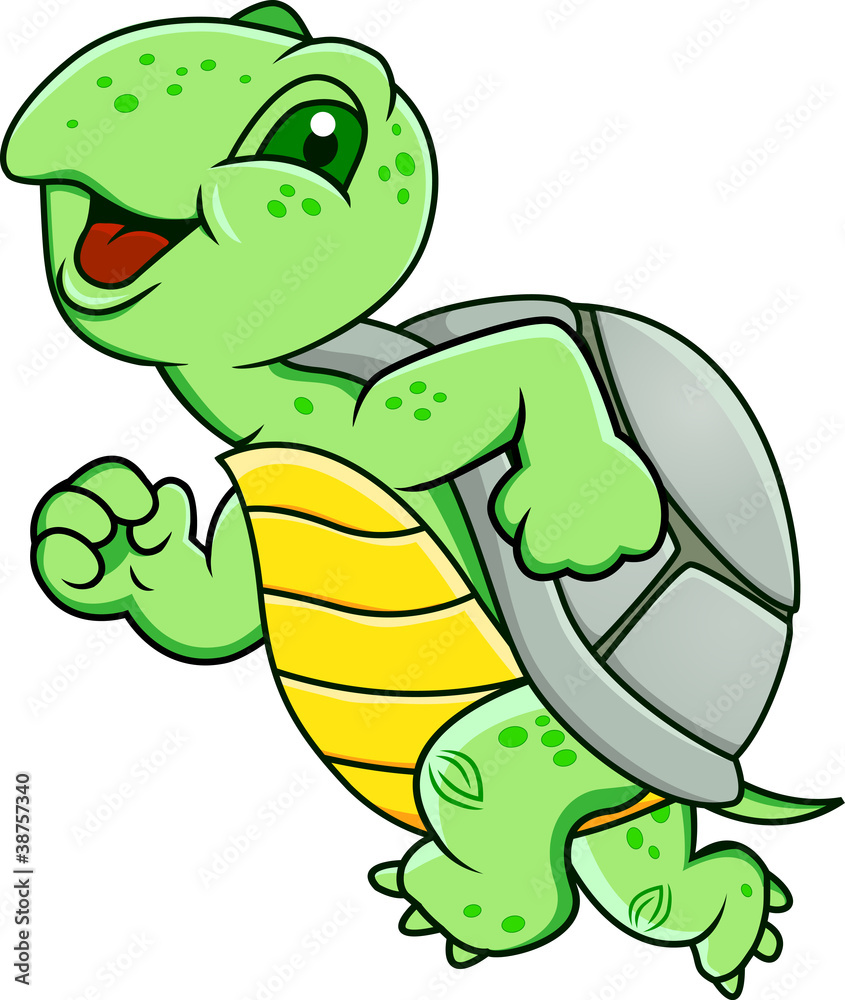 Obraz premium Running turtle