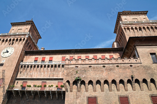 Estense Castle. Ferrara. Emilia-Romagna. Italy.