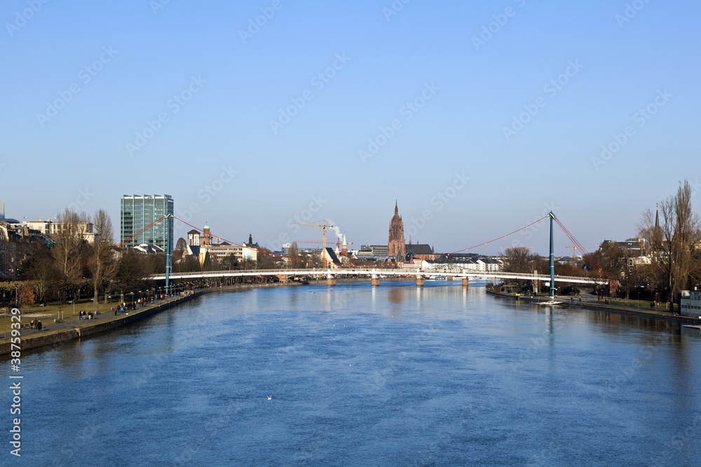 cityscape of Frankfurt am Main, Germany.