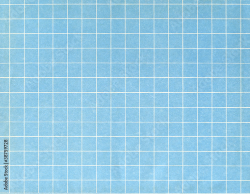 White Grid On Blue