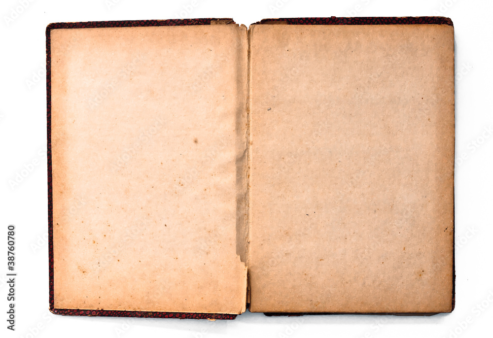 blank page of old book
