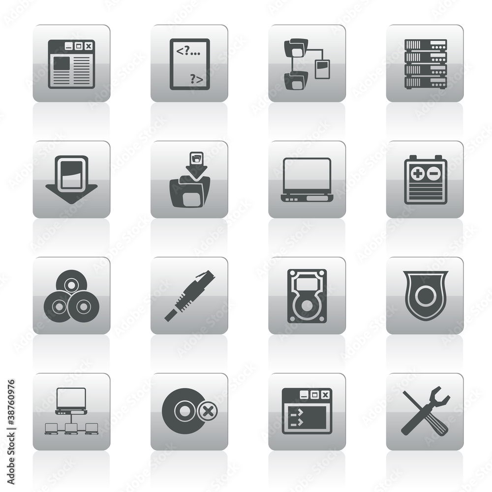 Server Side Computer icons - Vector Icon Set Server Side Computer icons - Vector Icon Set