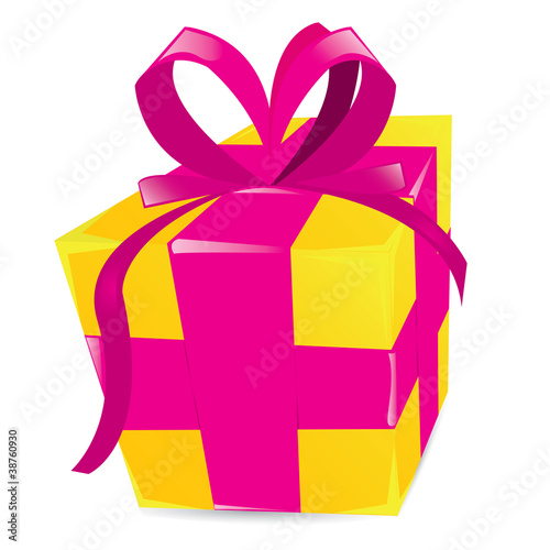 golden gift box.
