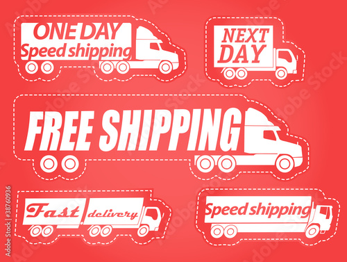 Fast delivery vector stickers collection