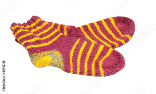 Woolen socks.