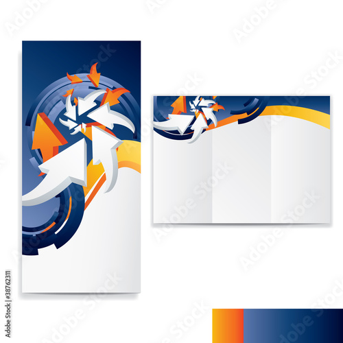 tri fold business brochure template