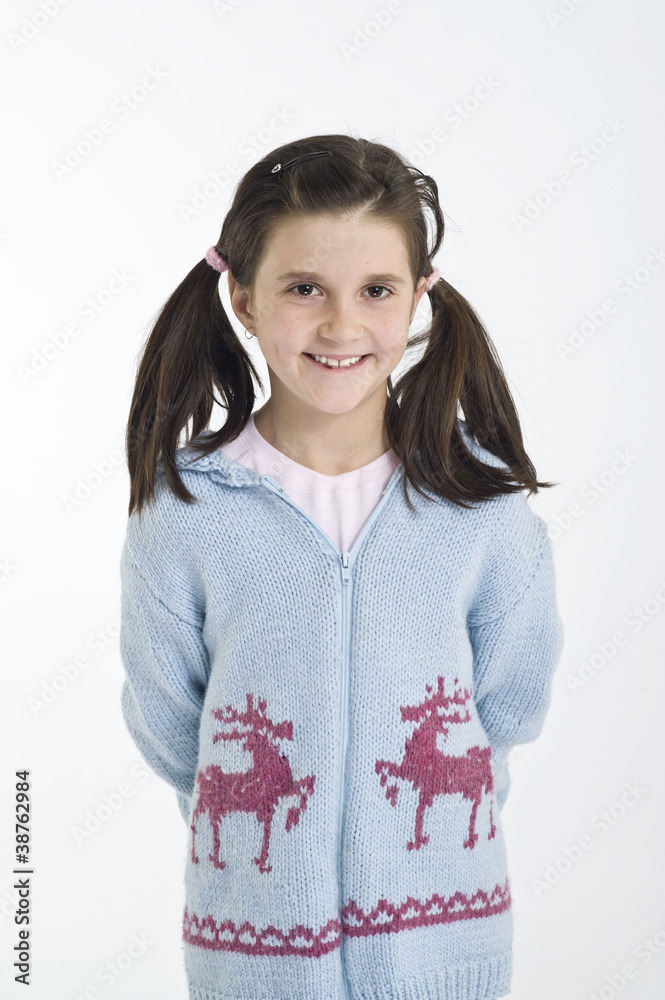 Little girl in winter clothes Little girl in winter clothes