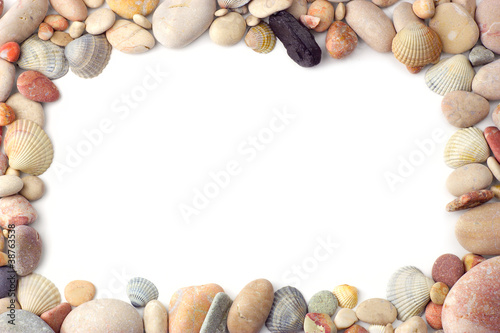 Sea pebbles frame