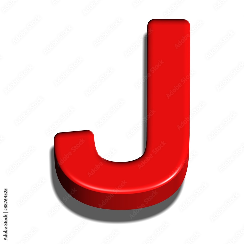 3D LETTERA J 3D LETTERA J