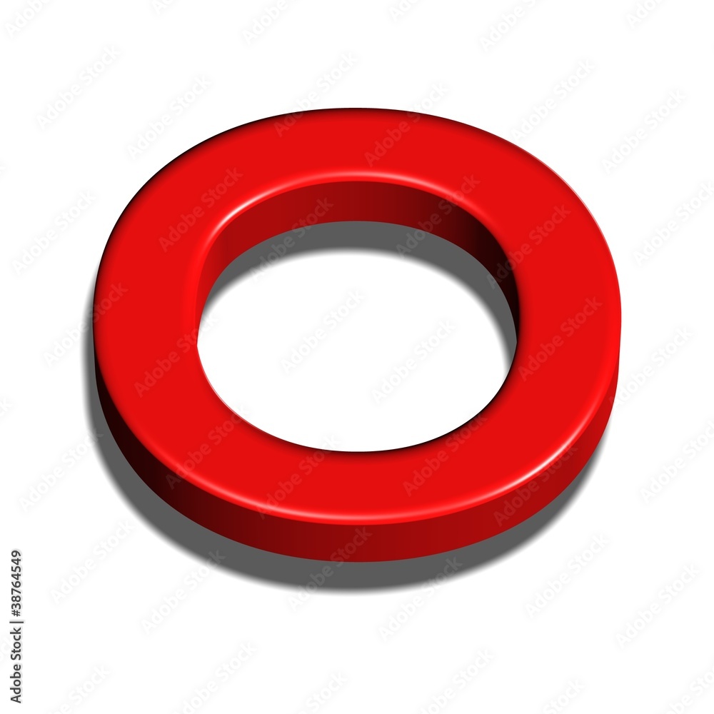 3D LETTERA O 3D LETTERA O