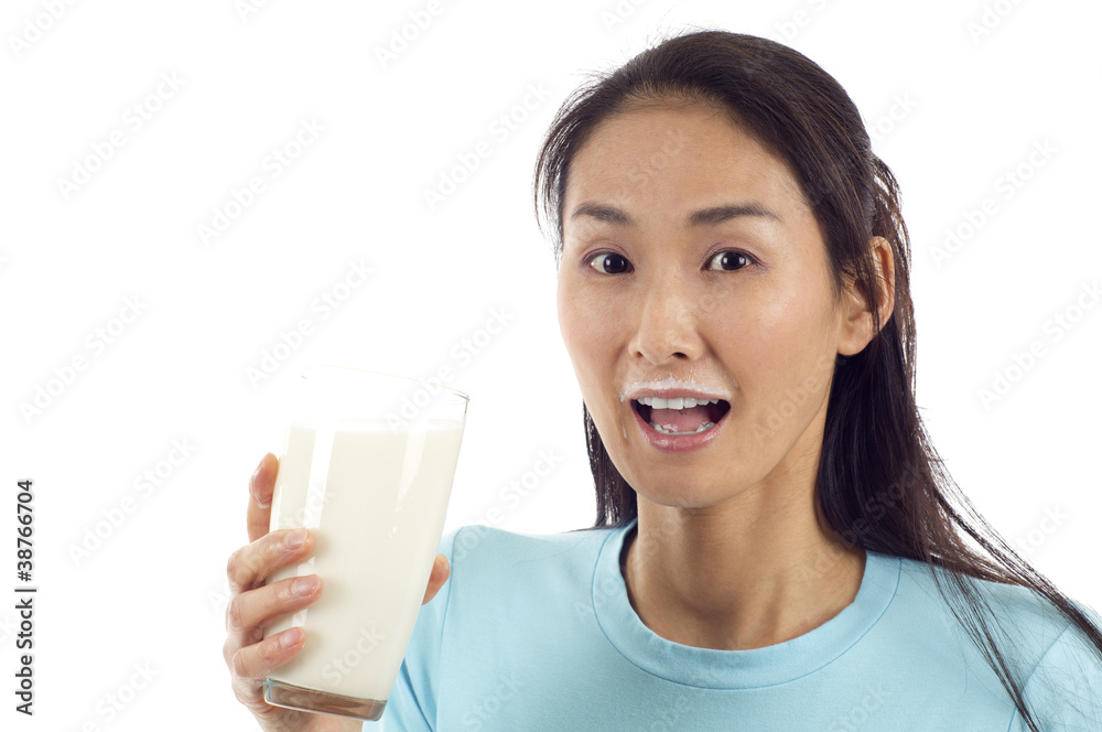 Woman Drinking Milk Woman Drinking Milk