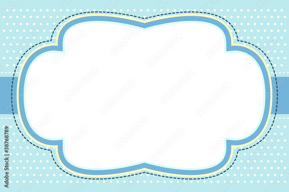 Ornate Blue Bubble Frame