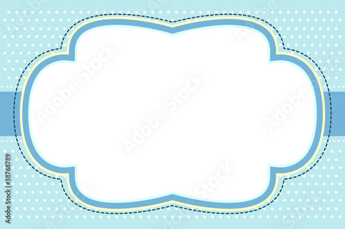 Ornate Blue Bubble Frame