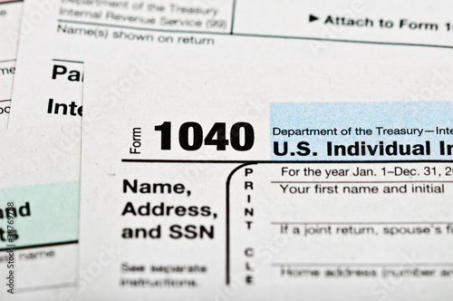 Tax forms 1040.