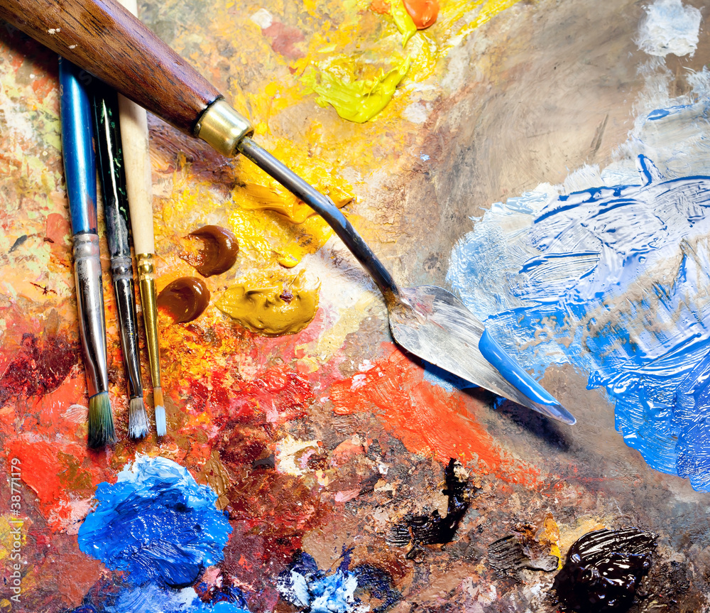 Obraz premium Artistic equipment