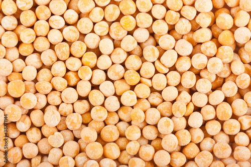 Dry yellow peas texture
