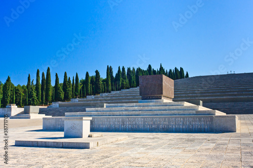 Photography Italian World War I memorial and cemetery of Redipuglia, Italy