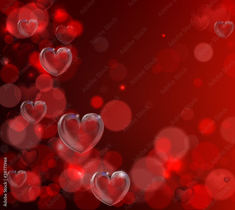 Valentines day heart background