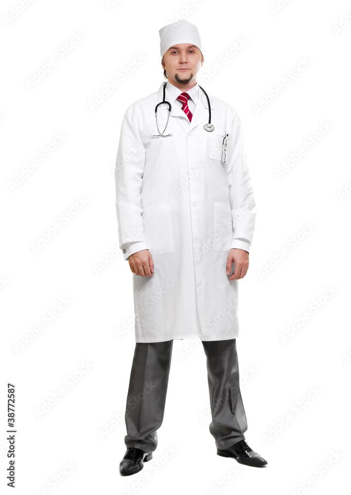 medical doctor Isolated over white background medical doctor Isolated over white background