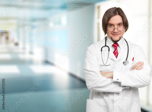Male Doctor At The Hospital