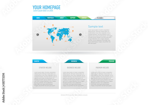 Minimalistic website template