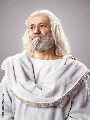 Old wise man dressed in toga