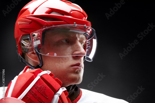 Canvas Print Hockey-player