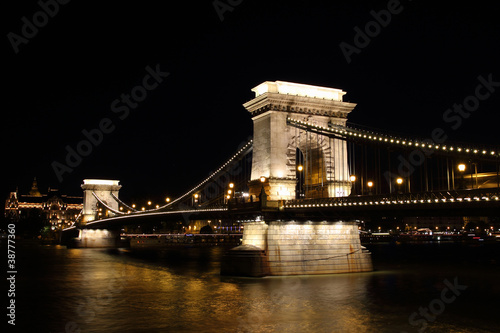 SzÃ©chenyi Chain Bridge in Budapest, Hungary photo