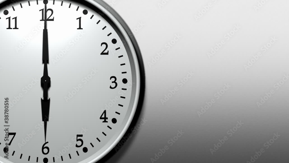 3D Clock Ticking Fast (HD Loop)