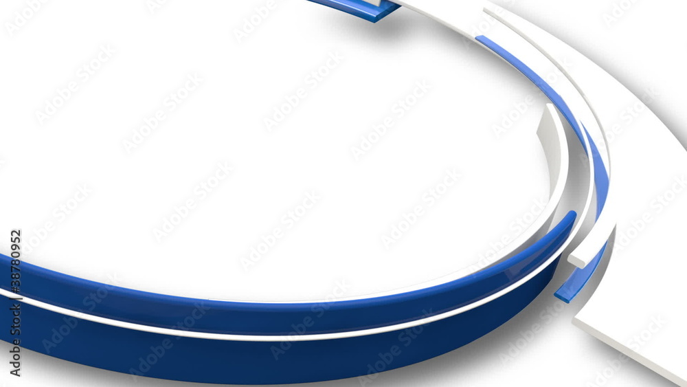 3D Curves Rotating Animation