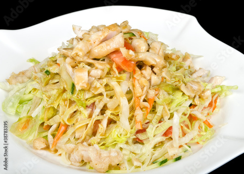 Fresh salad with chicken breast