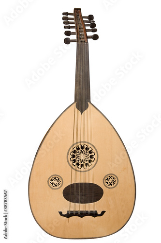 Принти на полотні Arabic musical instrument isolated on white with clipping path