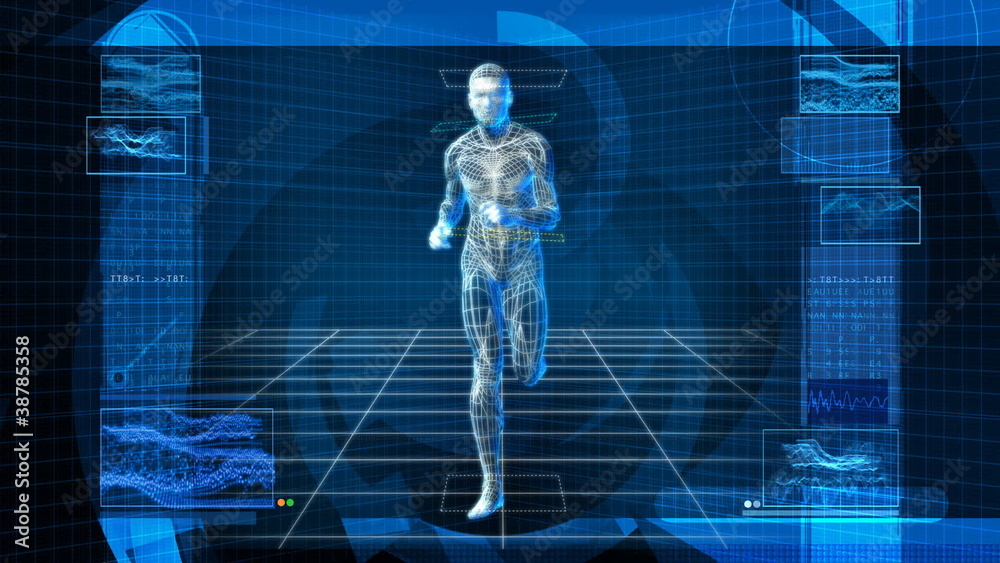 Bionic 3D Man Running (HD Loop) Bionic 3D Man Running (HD Loop)