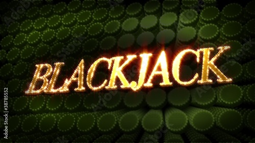 Blackjack - Glitter Sparkle Text