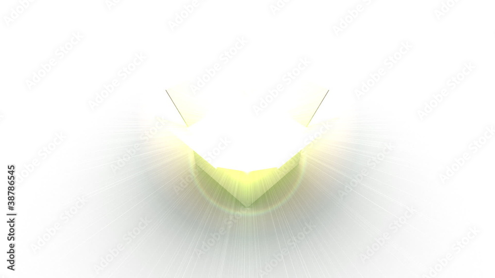 Box Opens Glowing Light & Sparkles Burst Out