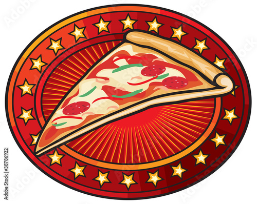 pizzeria label design