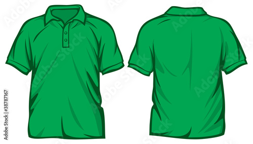 green polo shirt