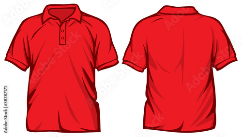 red polo shirt