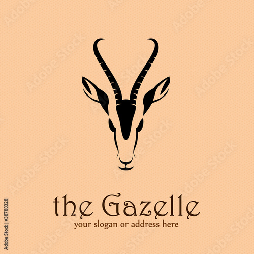 Logo gazelle in Africa # Vector