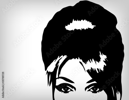 Woman image, fashion background concept