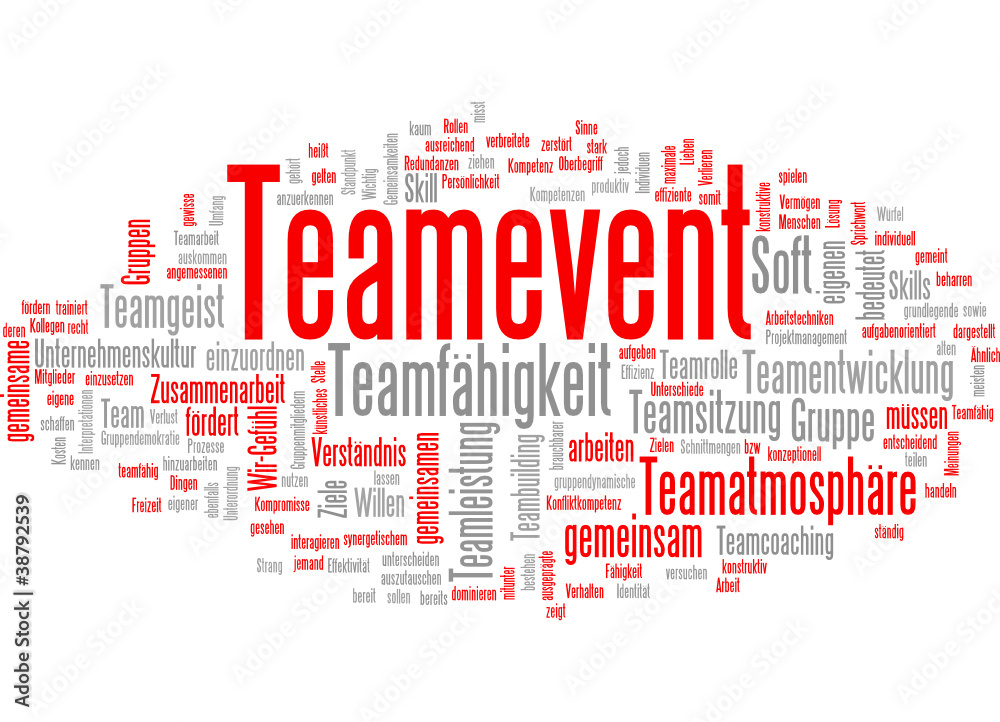 Tagcloud Teamevent