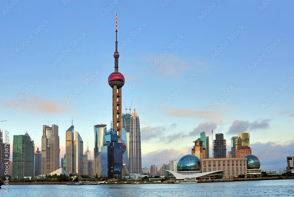 Fototapeta premium China Shanghai Pudong skyline.