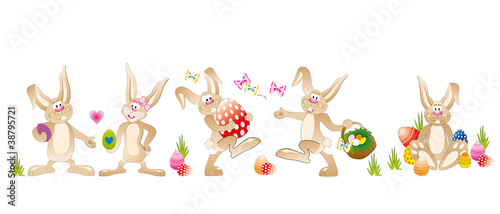 gruppe osterhasen
