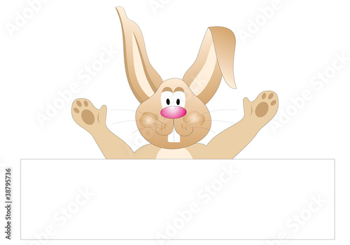 osterhase mit whiteboard