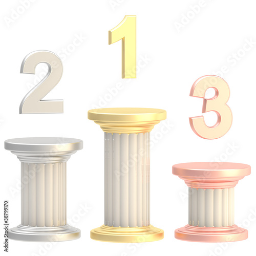 Winner pillars: first, seco...