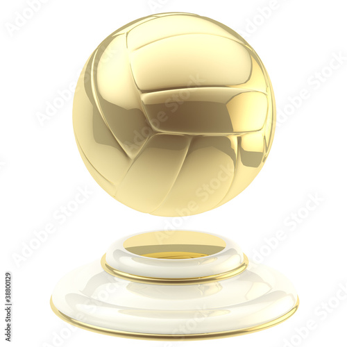Golden volleyball ball cham...