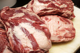 Das durchwachsenen Fleisch vom Iberico-Schwein